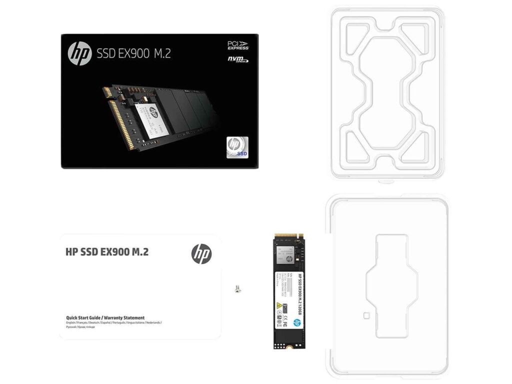 اس اس دی اینترنال M.2 NVMe اچ پی مدل HP EX900 ظرفیت ۱۲۰ گیگابایت